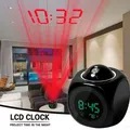 Projection Clock LED Alarm Digital Temperature Indicators Wall / Ceiling LCD