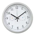 12Inch Clock Automatic Time Adjustment Scanning Radio Controlled Clock Temperature Hygrometer Wall