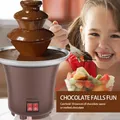 Electric Chocolate Fountain Machine Three Layer Chocolate Melt with Heating Fondue Machine DIY