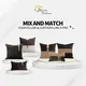 Modern Brown Patchwork Jacquard Cushion Cover 45x45cm Decor Sofa Pillow Cover Decorative Pillowcase
