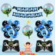 Video Game 1-9 Birthday Party Decoration Green for Boys Game on Theme Party Supplies Level Up