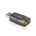 Mini USB esterno a jack per cuffie con microfono da 3,5 mm Cuffie stereo Adattatore audio per scheda audio 3D Nuova interfaccia per altoparlante per laptop