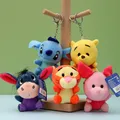 10CM Disney Cartoon Pig Pooh Doll Stitch Piglet Birthday Gift Boy Girl Kawaii Cute Toy Animal Winnie