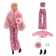 NK 1 Set Noble set for doll role-playing: coat+top+pants+earrings+bracelet+bag For Barbie Doll