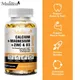 Mulittea Calcium Magnesium Zinc Capsules with Vitamin D3 for Strong Bones & Nervous System Health &