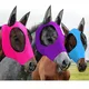 Multicolor Horse Masks Anti-Fly Worms Breathable Stretchy Knitted Mesh Anti Mosquito Mask Riding