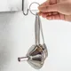 3Pcs/set Stainless Steel Funnels with Long Handle Small Funnels Strainer for Kitchen Transferring