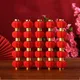 Small Flocking Red Lanterns DIY Mini Lucky Hanging Lantern Wedding Party Decor Chinese Spring