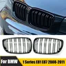 Racing Grill Car Front Grilles Bumper Hood Kidney Grille ABS For BMW 1 Series E81 E87 E82 E88 128I