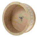 1pc Wooden Mute Hamster Running Wheel Chinchilla Hamster Wheel Sports Toy