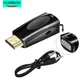 HDMI-Compatible to VGA Adapter with Audio Cable 1080P HDMI-Compatible Male to VGA Female Converter
