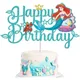 Disney The Little Mermaid Princess Ariel Cake Topper Party Supplies Girls Birthday DIY Gifts Cake