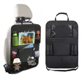 Child Car Seat Storage Kick Proof Back Cover Touch Screen Storage Bag Car Seat Cushion Baby Car