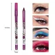 Shimmer Waterproof Quick-drying Eyeliner Pencil Colourful Pigment Blue Black White Color Gel Eye