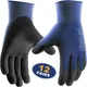 12pairs Ultra-Thin PU Coated Work Gloves Excellent Grip Nylon Shell Black Polyurethane Coated Safety