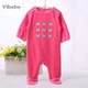 Baby velour rompers long sleeve girl boy clothes Unisex long sleeve onesies pyjamas newborn baby