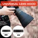 SLR Cameras Lens Hood Folding Silicone Lens Cover 53-112MM for Nikon Canon Sony DSLR