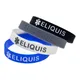 Fashion Eliquis Silicone Bracelet Medical Label Bracelet Soft Green Bracelet Engraved Filling Wrist