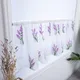 Lace Curtain For Kitchen Red Floral Tulle Curtain For Bay Window Short Curtain Door Partition