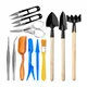 12PCS Garden Planting Tool Set Bonsai Succulent Transplanting Miniature Fairy Mini Garden Planting