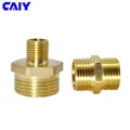 Brass Pipe Hex Nipple Fitting 1/8" 1/4" 3/8" 1/2" BSP Male Quick Coupler Water Oil Gas Connector Air