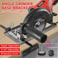 Angle Grinder Holder 45° Adjustable Angle Grinder Bracket Stand Dust Free Angle Grinder Machine Base