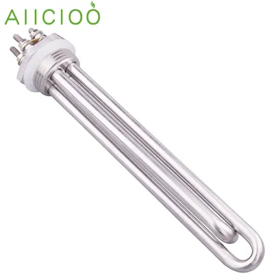 DN25 Immersion Heating Element 1Inch DC 12v/24v/36v/48v Tubular Electric Solar Water Heater SUS304 300w 600w 900w 1200w 1500w
