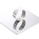 1PC Silver Stainless Steel Finger Ring Palette Portable Easy To Clean Makeup Cream Base Palette