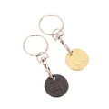Metal Shopping Trolley Coin Holder Keychain Portable Carts Token Keyring Solver Chip Key Chain