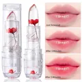 Crystal Jelly Lip Balm Lipstick Flower Temperature Color Changing Lip Balm Gloss Transparent