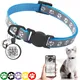 Cat Collar with QR Code Name Tag Puppy Cat Accessories Reflective Kitten Collars with Bell Cat ID