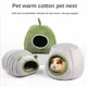 Hamster House Guinea Pig Cage Hamster Cotton House Small Animal Nest Winter Warm Pet Bed For