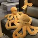 Simulation Yellow Octopus Plush Toy Lifelike Stuffed Animals Plushies Doll Cartoon Soft Pillow for