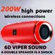 200w Outdoor Wireless Audio 3d Surround Bluetooth Speaker High-power Bluetooth Speaker Low Bass