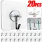 Strong Self Adhesive Wall Hooks Multi-Purpose Punch Free Transparent Hook Towel Clothes Keys Holder