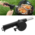 Picnic Camping Accessories BBQ Tools Portable Barbecue Fan BBQ Accessories Hand-cranked Air Blower