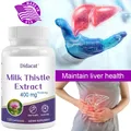 Milk Thistle Extract Capsules - Liver Detoxification and Cleansing Repair Healthy Liver Function