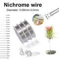1pcs 0.08mm - 3.0mm High Temp Wire Nichrome Heat Resistant Wire General Purpose Support Wire Craft