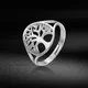 Skyrim Tree of Life Adjustable Ring Viking Stainless Steel Gold Color Finger Rings Jewelry Anniversary Gifts for Women Girl 2022