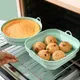 5 Colors Thickened Square Foldable Silicone Baking Tray Heat-resistant Air Fryer Tray Food Grade