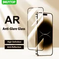 AR anti-reflective Glass For iphone 15 Pro plus Max screen protector Super Oleophobic Coating Full