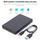 USB3.0/Type C 2.5'' Hard Drive Enclosure Black Mobile HDD Box USB3.1 SATA 1/2/3 SSD Case Portable