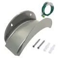 Garden Hose Holder Wall Mounted Rustproof Metal Pipe Rack Garden Hose Wall Bracket With Screw For