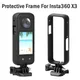 Protective Frame Case for Insta360 X3 Border Case Holder Tripod Adapter Mount Expansion Bracket