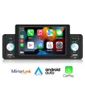 Car Radio 1 Din CarPlay Android-Auto Bluetooth Hands Free A2DP USB FM 5 Inch MP5 Multimedia Player