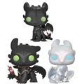 Funko Pop How to Train Toothless #100 #686 Light Fury #687 Your Dragon Action Figure Toys Collection
