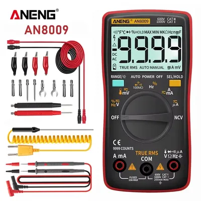 ANENG AN8009 Digital Multimeter Transistor Testers Capacitor True-RMS Tester Automotive Electrical