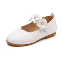 2019 summer Girls Princess Leather Shoes For Children Dress Shoes Sandals Flowers Fashion White