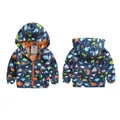 Spring Autumn Boys Girls Coats Cartoon Dinosaur Tos Hoodies Jacket for Kids Sweatshirt Children