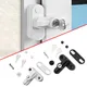 Aluminum Alloy Safety Locks UPVC Door Sash Jammer Security Restrictor Lock T-lock Flat Open Doors